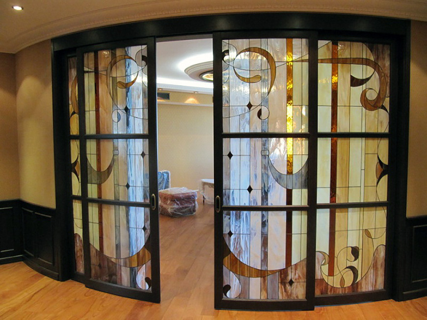 беспороговые раздвижные двери