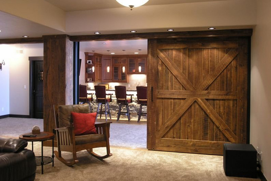 амбарная раздвижная дверь