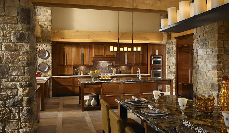 камень в интерьере