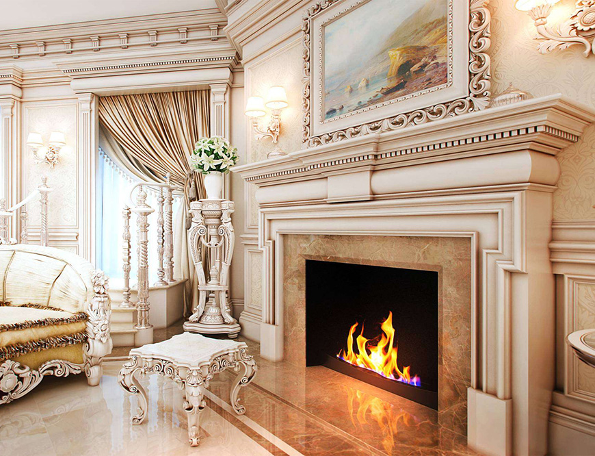 классический камин сделать в Казахстане